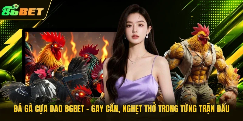 Đá Gà Cựa Dao 86BET – Gay Cấn, Nghẹt Thở Trong Từng Trận Đấu